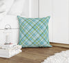 MADRAS BLUE Accent Pillow By Kavka Designs