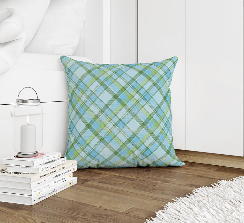 MADRAS BLUE Accent Pillow By Kavka Designs