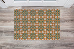 PUMPKIN TILE Indoor Floor Mat By Kavka Designs
