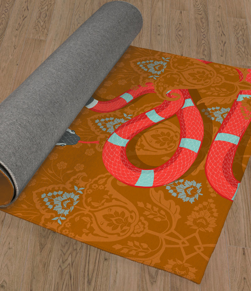 SERPENT SOIREE Indoor Floor Mat By Kavka Designs