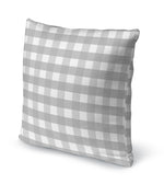 GREY GINGHAM DREAM Accent Pillow By Kavka Designs