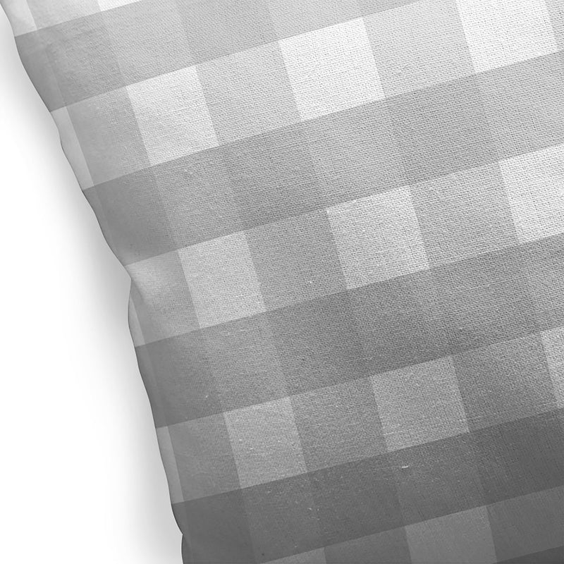 GREY GINGHAM DREAM Accent Pillow By Kavka Designs