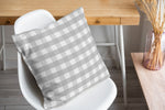 GREY GINGHAM DREAM Accent Pillow By Kavka Designs