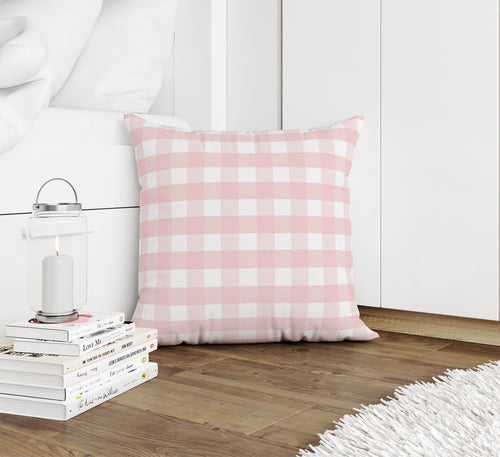 ROSE GINGHAM DREAM Accent Pillow By Kavka Designs