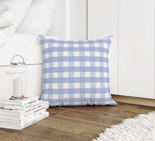 SERENE GINGHAM DREAM Accent Pillow By Kavka Designs