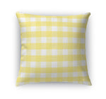 BUTTER GINGHAM DREAM Accent Pillow By Kavka Designs