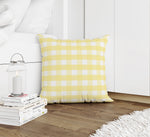 BUTTER GINGHAM DREAM Accent Pillow By Kavka Designs