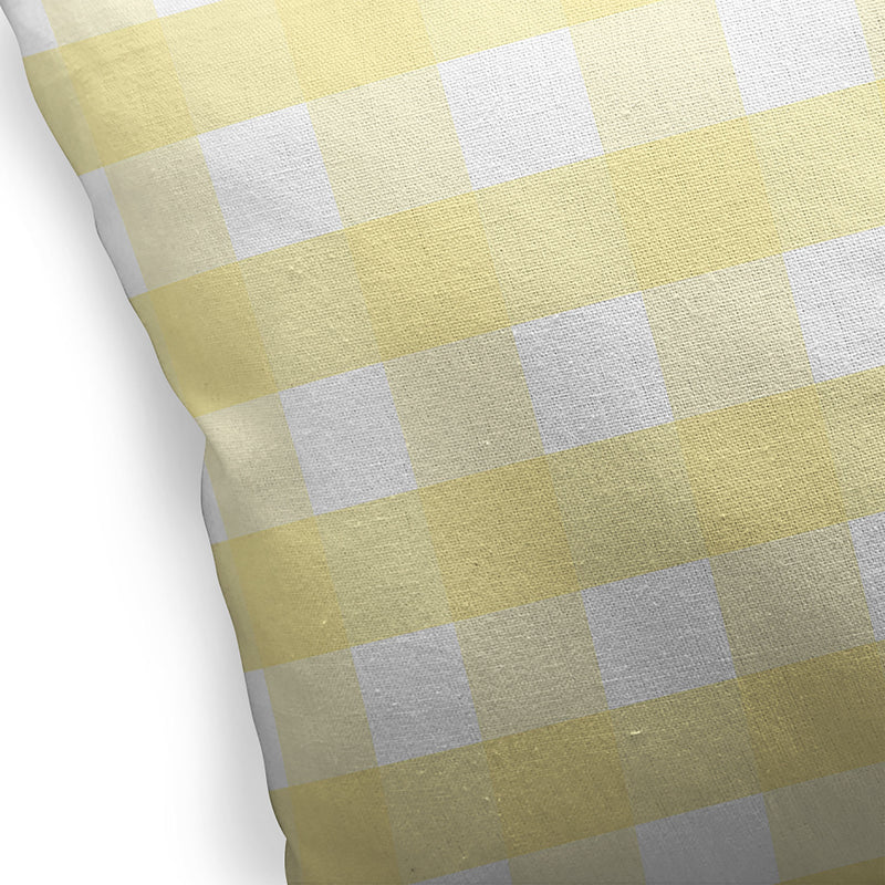 BUTTER GINGHAM DREAM Accent Pillow By Kavka Designs