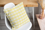 BUTTER GINGHAM DREAM Accent Pillow By Kavka Designs