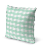 GREEN GINGHAM DREAM Accent Pillow By Kavka Designs