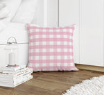 PINK GINGHAM DREAM Accent Pillow By Kavka Designs