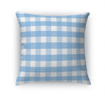 BLUE GINGHAM DREAM Accent Pillow By Kavka Designs