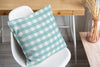 AQUA GINGHAM DREAM Accent Pillow By Kavka Designs