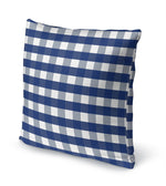 NAVY GINGHAM DREAM Accent Pillow By Kavka Designs