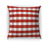 RED GINGHAM DREAM Accent Pillow By Kavka Designs