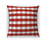 RED GINGHAM DREAM Accent Pillow By Kavka Designs