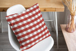 RED GINGHAM DREAM Accent Pillow By Kavka Designs