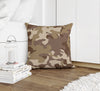 CAMO FLOW BROWN Accent Pillow By Kavka Designs