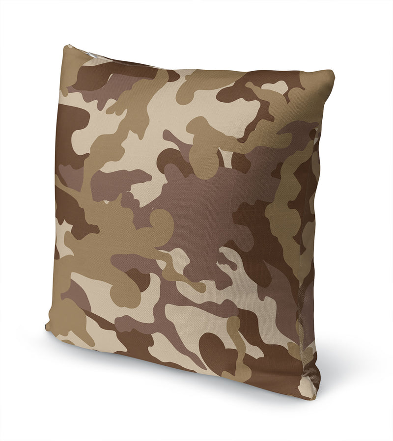 CAMO FLOW BROWN Accent Pillow By Kavka Designs