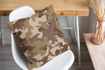 CAMO FLOW BROWN Accent Pillow By Kavka Designs