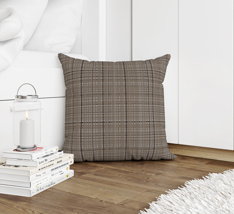 WOVEN BROWN Accent Pillow By Kavka Designs