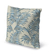 BLUE TROPICAL LEAVES Accent Pillow By Kavka Designs