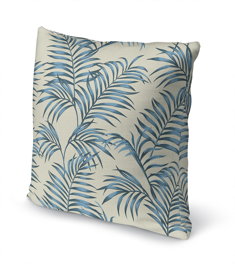 BLUE TROPICAL LEAVES Accent Pillow By Kavka Designs