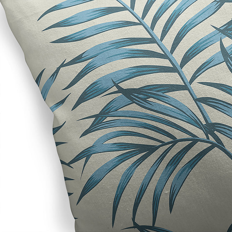 BLUE TROPICAL LEAVES Accent Pillow By Kavka Designs