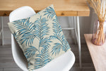 BLUE TROPICAL LEAVES Accent Pillow By Kavka Designs