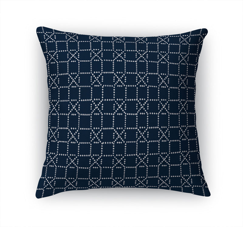 CHECKED NAVY Accent Pillow By Kavka Designs