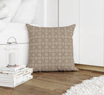 CHECKED TAN Accent Pillow By Kavka Designs