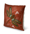 DRAGONFLY SILHOUETTE BROWN Accent Pillow By Kavka Designs