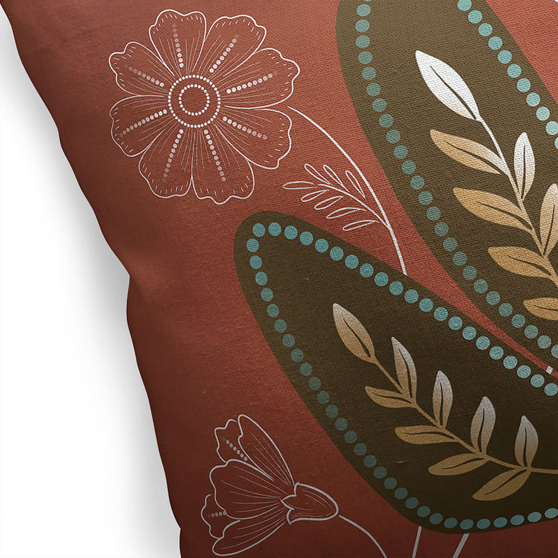 DRAGONFLY SILHOUETTE BROWN Accent Pillow By Kavka Designs