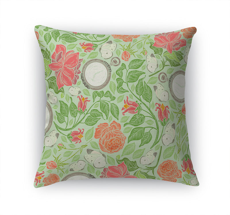 GARDENIA LIGHT GREEN Accent Pillow By Kavka Designs