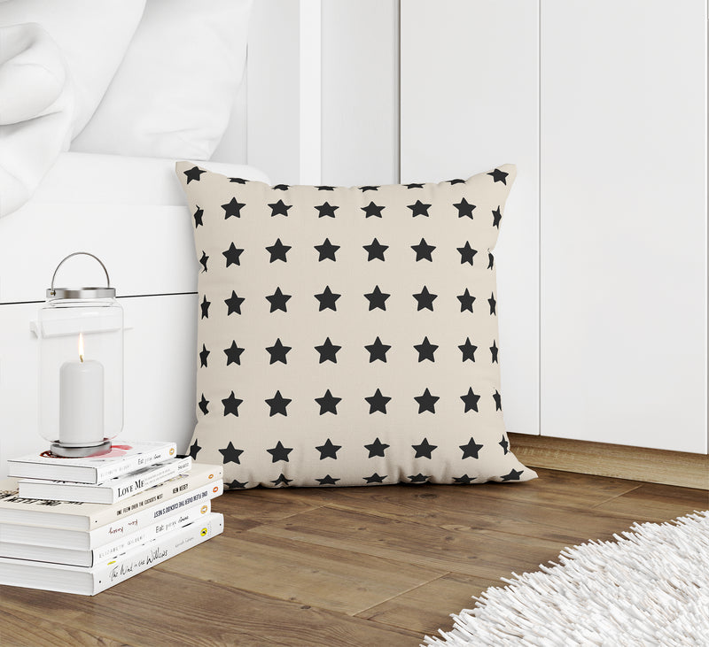 CHARCOAL STARS Accent Pillow By Kavka Designs