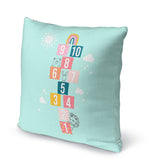 HOPSCOTCH ANIMALS BLUE Accent Pillow By Kavka Designs