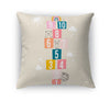 HOPSCOTCH ANIMALS TAN Accent Pillow By Kavka Designs