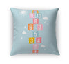 HOPSCOTCH PATTERN BLUE Accent Pillow By Kavka Designs