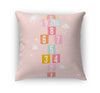 HOPSCOTCH PATTERN PINK Accent Pillow By Kavka Designs