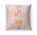 HOPSCOTCH PATTERN PINK Accent Pillow By Kavka Designs