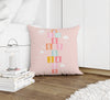 HOPSCOTCH PATTERN PINK Accent Pillow By Kavka Designs