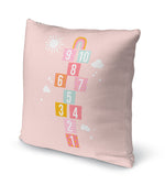 HOPSCOTCH PATTERN PINK Accent Pillow By Kavka Designs