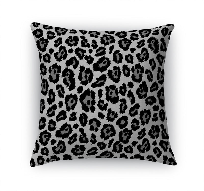 LEOPARD PRINT CHARCOAL Accent Pillow By Kavka Designs