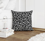 LEOPARD PRINT CHARCOAL Accent Pillow By Kavka Designs