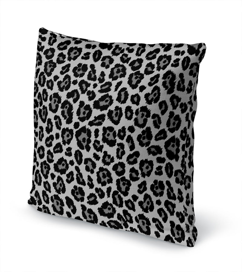 LEOPARD PRINT CHARCOAL Accent Pillow By Kavka Designs