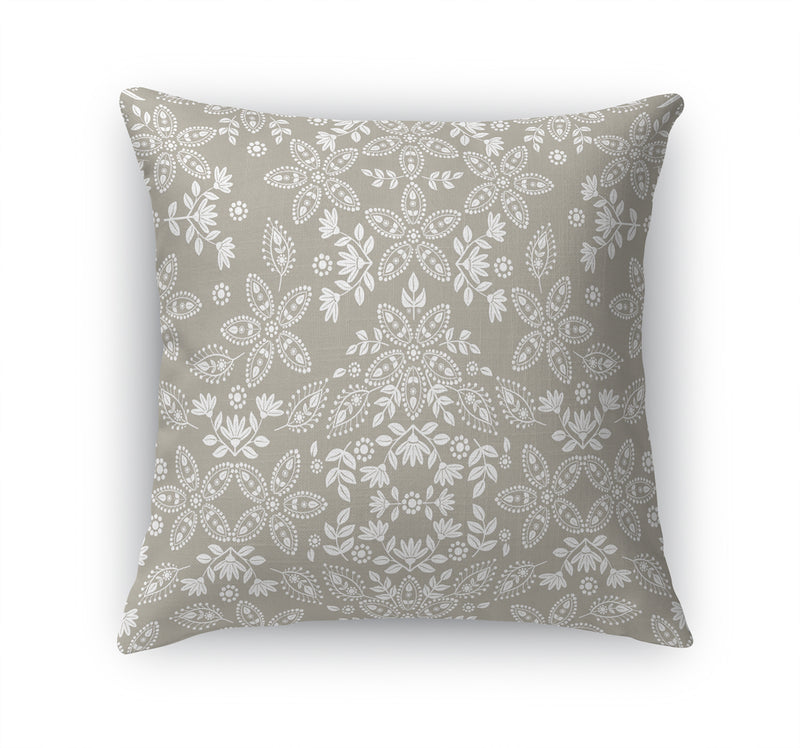 BOHO FLORAL GRIEGE Accent Pillow By Kavka Designs