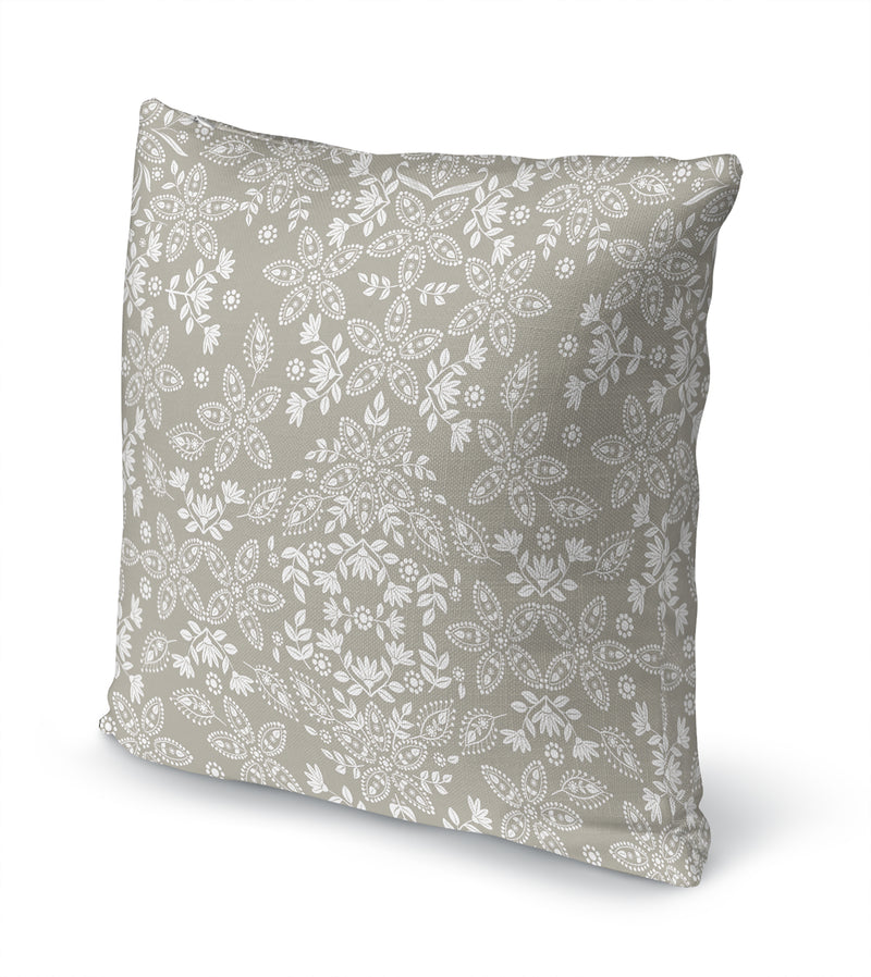 BOHO FLORAL GRIEGE Accent Pillow By Kavka Designs