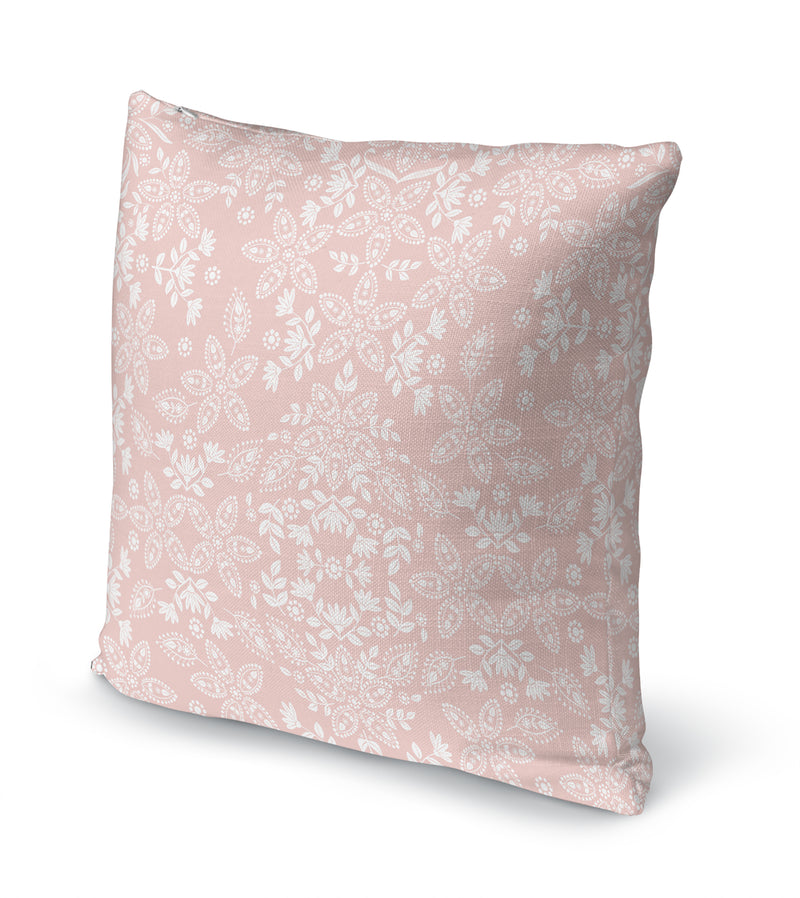 BOHO FLORAL PINK Accent Pillow By Kavka Designs