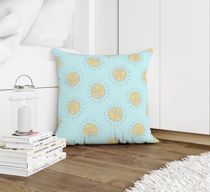 SUNNY DAYS BLUE Accent Pillow By Kavka Designs