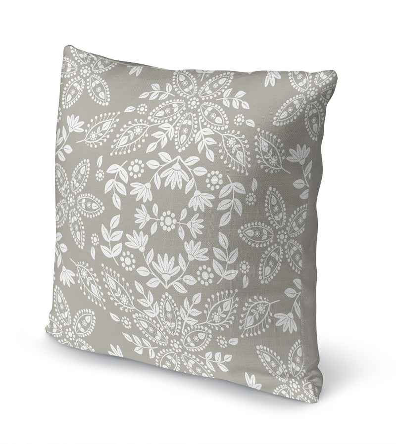 BOHO FLORAL GRIEGE Accent Pillow By Kavka Designs